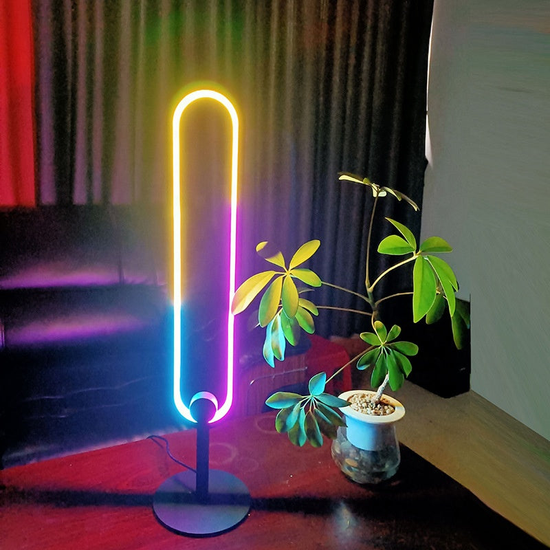 Lampada LED da Scrivania Tavolo RGB Ovale per Interno Minimal
