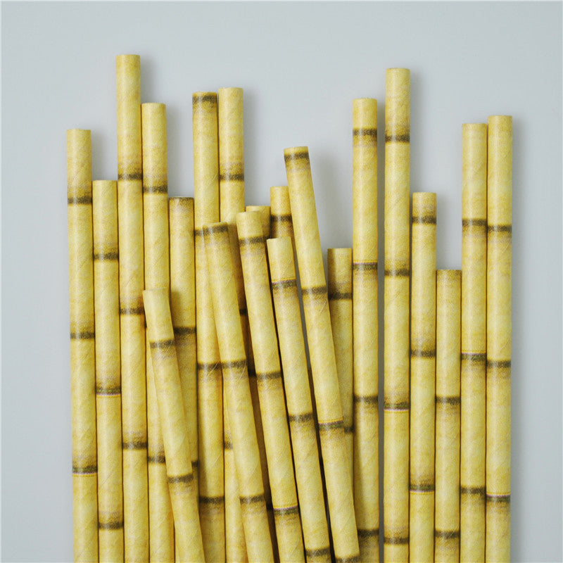 cannucce in bamboo in carta